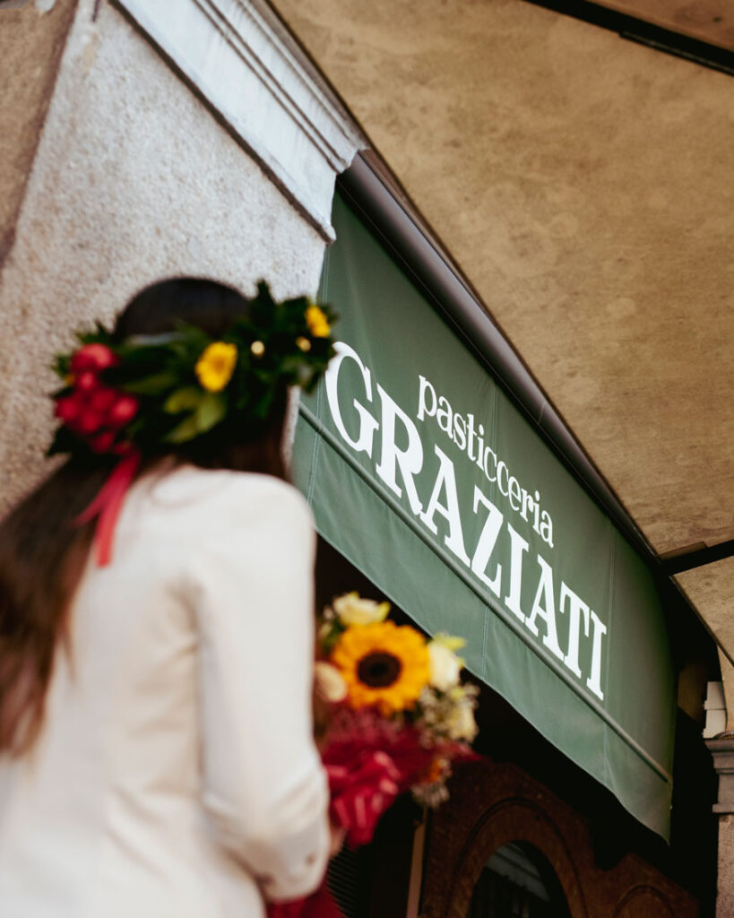 Festa di laurea alla Pasticceria Graziati a Padova con brindisi e aperitivo